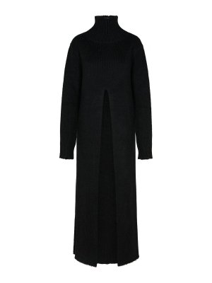 JIL SANDER: Knielange Kleider - Knielanges Kleid - Schwarz