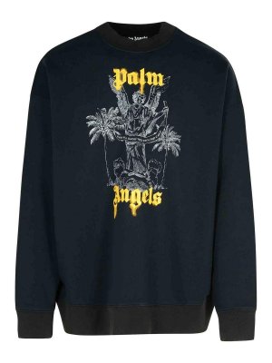Palm Angels: Sudaderas y suéteres - Sudadera - Negro