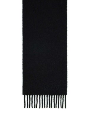 ISABEL MARANT: scarves - Firny Black Alpaca Blend Scarf