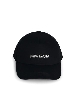 Palm Angels: hats & caps - Black Cotton Cap