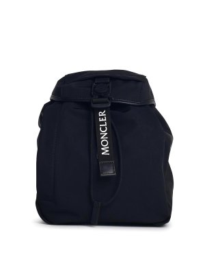 MONCLER: backpacks - Trick Black Nylon Backpack