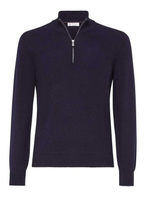 BRUNELLO CUCINELLI: クルーネック - クルーネック - ブルー