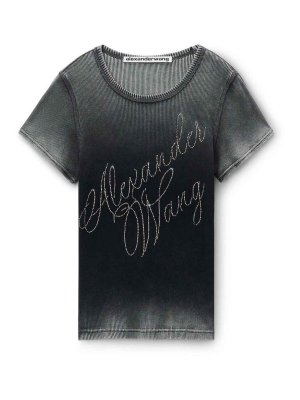 Just Cavalli Cotton T-Shirt - Black - Women | 77PAHE23CJ110899