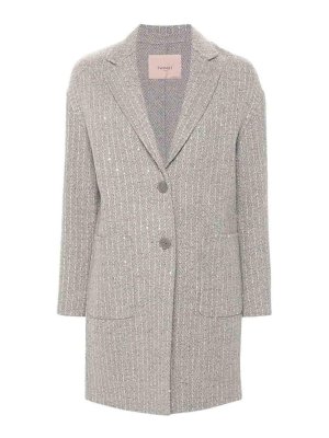 コート TAGLIATORE C-PARIGI WOMAN COAT (CPARIGI13B 120070 S3369) Tagliatore C-Parigi Woman Coat - Grey | CPARIGI13B120070S3369
