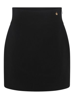 Courreges Black Cotton Midi Skirt - Black | 423JJU123JS00919999