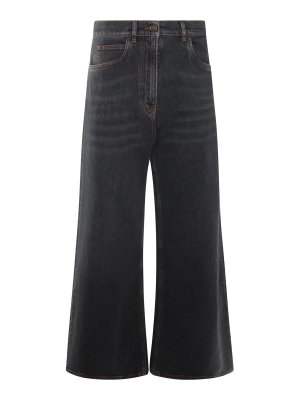 ETRO: bootcut jeans - Grey Cotton Jeans