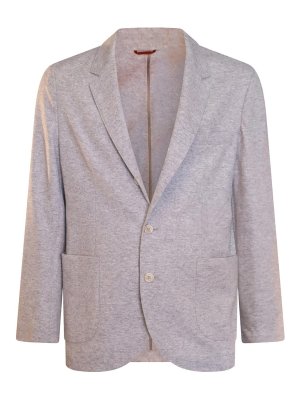 BRUNELLO CUCINELLI: blazers - Grey Wool Blazer
