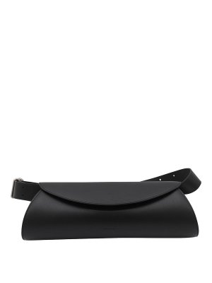 JIL SANDER: cross body bags - Black Leather Tote Bag