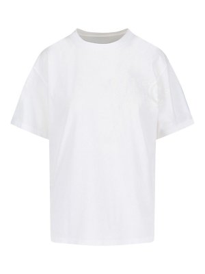 Tシャツ・カットソー BURBERRY Woman T-Shirt White 8093651 Burberry T-Shirt In Cotton - White - Women | 8093651 | thebs.com