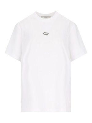 STELLA McCARTNEY: t-shirts - T-Shirt With Rhinestones