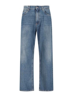 DOLCE & GABBANA: bootcut jeans - Wide Logo Jeans