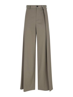 MM6 MAISON MARGIELA: カジュアルトラウザー - カジュアルパンツ - 緑