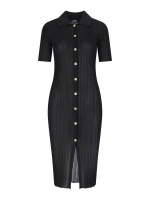 VERSACE: knee length dresses - Pleated Midi Dress