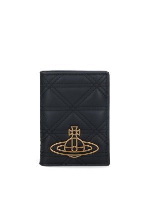 VIVIENNE WESTWOOD: wallets & purses - Bifold Logo Passport Holder
