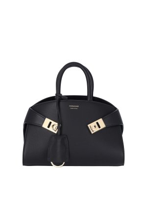 FERRAGAMO: クロスボディバッグ - クロスボディバッグ - 黒