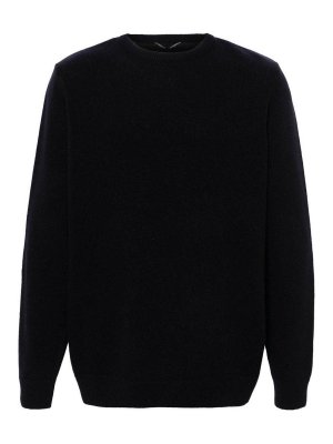 BARBOUR: crew necks - Heavy Wool Sweater With A Tartan Pattern