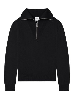 Courreges: Sweatshirts & Pulls - Sweat-Shirts - Noir