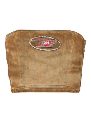 DIESEL: トップス＆タンクトップ - トップ/タンクトップ - ベージュ