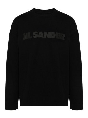 JIL SANDER: t-shirts - Cotton T-Shirt With Logo Print