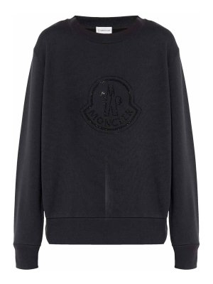 MONCLER: Sweatshirts und Pullover - Sweatshirt - Schwarz