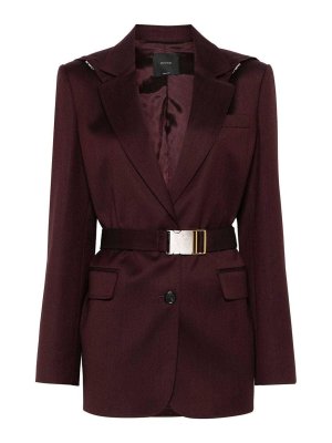 アウターその他 PINKO Woman Blazer Burgundy 103890A21H W44 Pinko Outlet: Blazer woman - Burgundy | Pinko blazer