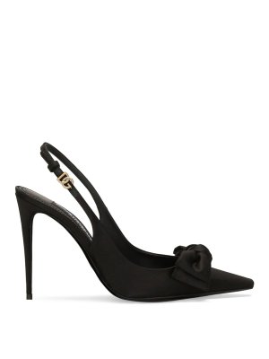 DOLCE & GABBANA: court shoes - Black bow slingback