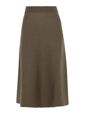 LANVIN: Knee length skirts & Midi - Beige Wool Blend Skirt