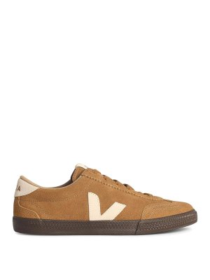 VEJA: sneakers - Sneakers Volley in camoscio beige