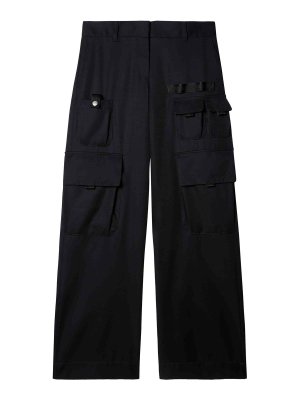 OFF-WHITE: casual trousers - Wo Toyrbox Cargo Pants
