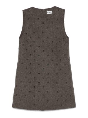 P.A.R.O.S.H.: knee length dresses - Bleak Stud-Embellished Dress
