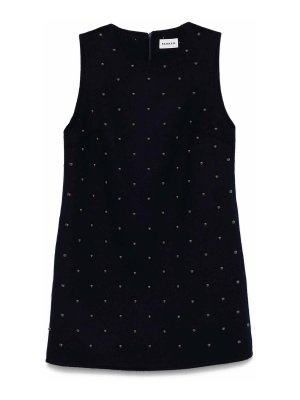 P.A.R.O.S.H.: knee length dresses - Bleak Stud-Embellished Dress