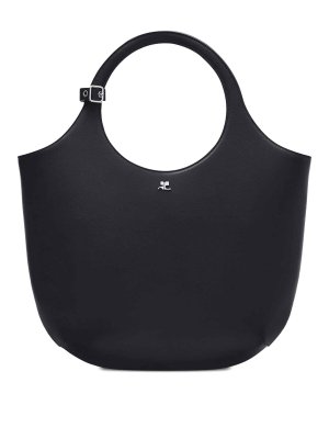 Courreges: Sacs à main - Sac Cabas - Noir