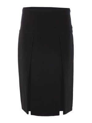 KHAITE: Knee length skirts & Midi - Black Kidd Skirt