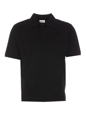 SAINT LAURENT: polo shirts - Black Cassandre Polo
