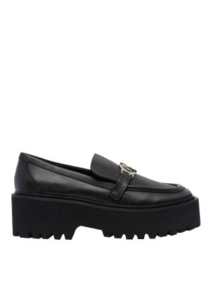 ローファー・オックスフォード MACH & MACH 'Galaxy Black' loafers (PF24S0743030CLF BLK) Black leather Galaxy loafers – G&B