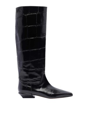 Michael Kors Crosby Moto Boot - Black - Women | 40F4CBFB7L001