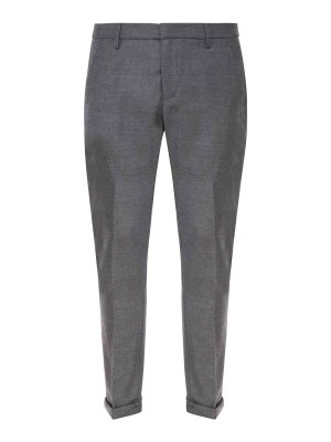 DONDUP: Pantalones casual - Pantalón Casual - Gris