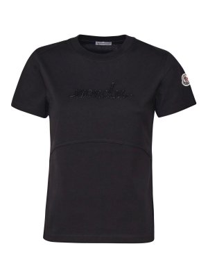 Tシャツ・カットソー BURBERRY Logo print T-shirt Black  8097924 Burberry logo-print Cotton T-shirt | Black | FARFETCH
