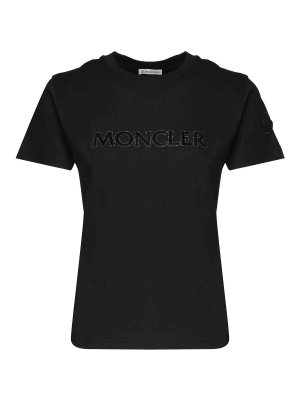 MONCLER: T-shirts - T-Shirt - Schwarz