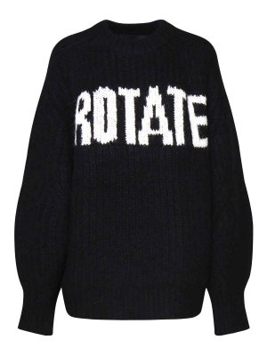 ROTATE Birger Christensen: スウェット＆セーター - スウェットシャツ/セーター - 黒