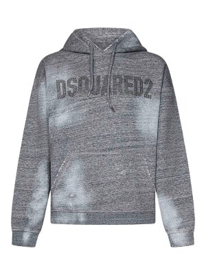 DSQUARED2: Sweatshirts & Sweaters - Brushed Cotton Fleece Hoodie
