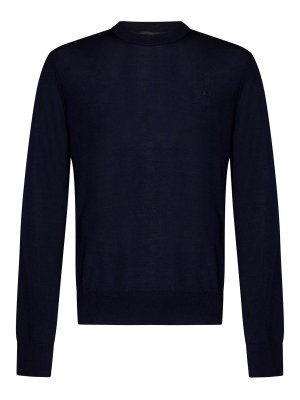 Jil Sander Midnight Blue Merino Wool And Cashmere Knit C