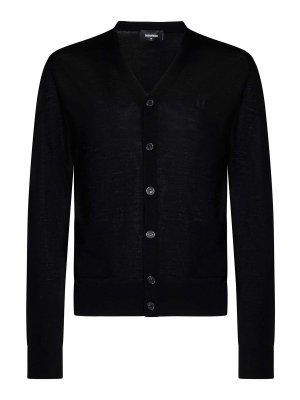 DSQUARED2: Cardigans - Cardigan - Noir
