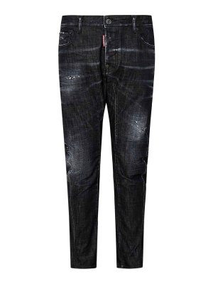 DSQUARED2: bootcut jeans - Tidy Biker Slim Fit Jeans