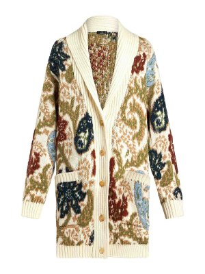 ETRO: cardigans - Beige Maxi Cardigan