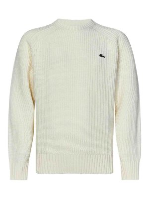 LACOSTE: Pull col rond - Pull Col Rond - Blanc
