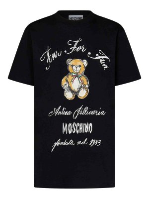 MOSCHINO: Tシャツ - Tシャツ - 黒