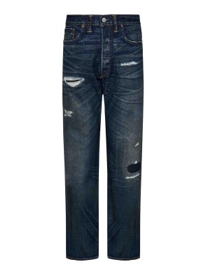 Palm Angels Jeans - Blue - Men | PMYA039F24DEN0010503