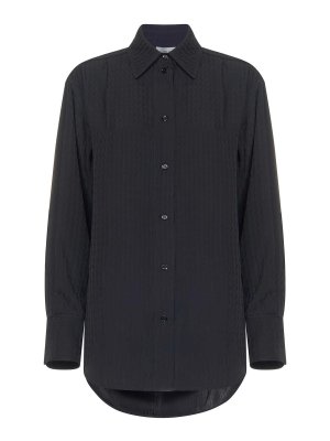 VICTORIA BECKHAM: shirts - Black Viscose Shirt