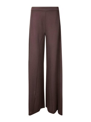 STEFANO MORTARI: Trousers Shorts - Wide Crepe Wool Trousers